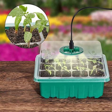 5 Sets Nursery Pot 12 Holes Seed Grow Planter Box – Grandado