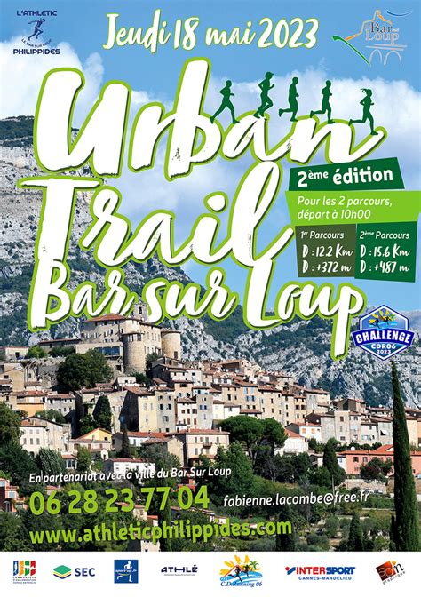 Urban Trail Du Jeudi 18 Mai 2023 Site Officiel De La Mairie Du Bar