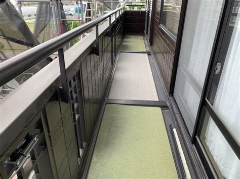 パナホーム特殊バルコニー床工事が終わりました。 - 代表冨高の社長ブログ - コトブキ外装サービス