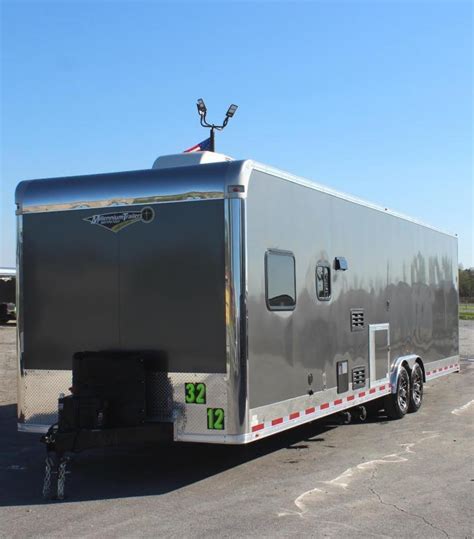 Enclosed Car Hauler With Living Quarters For Sale 2023 32 3 6K Axles