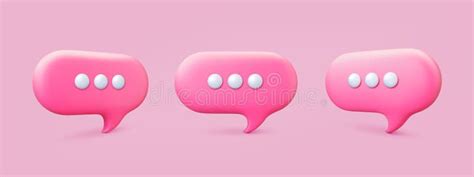 Message Network 3d Speech Bubbles Voice Balloons Emblems Text