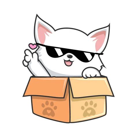 Cute Cat Pocket Tabby Orange White Pussy Cat Pouch Glasses Vector De Stock Por Eriek 640022602