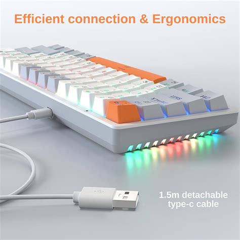 Redragon K WGO RGB Key RGB Backlight Mechanical Keyboard Red Switch US Layout Hot