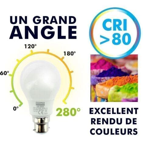 Lot De Ampoules Led B W Eq W Lm Temp Rature De Couleur