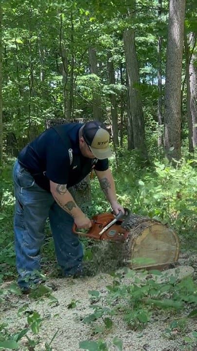 Jon Cutter csg4500 test cuts #chainsaw #2stokelovers #ms500i ...