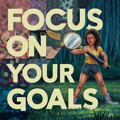 Premium Photo Focus On Your Goal Motivational Quotes