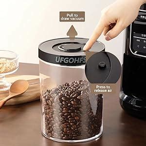 Amazon Ufgohfs Vacuum Coffee Canister Coffee Bean Storage Vacuum