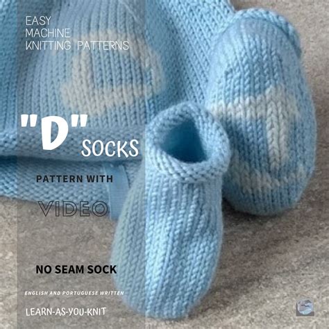 Machine Knitting Pattern d Socks - Etsy