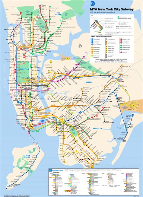 New York City Subway Map Printable