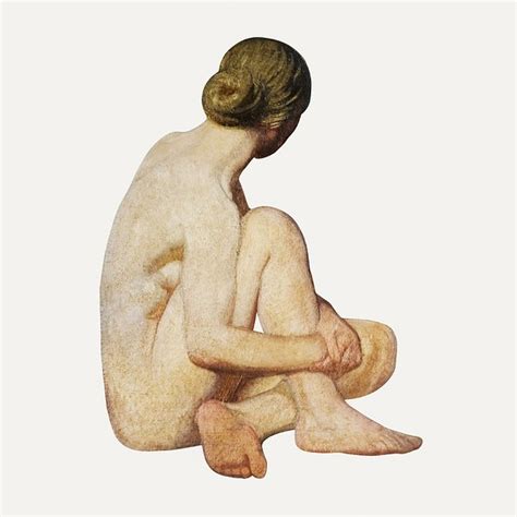 Naked Woman Posing Sensually Vintage Premium Photo Illustration Rawpixel