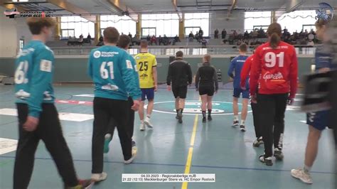 Mecklenburger Stiere Vs Hc Empor Rostock