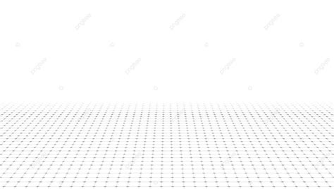 D Curved Perspective Grid Background On White Black Geometric Square