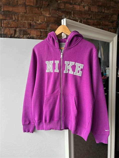 Nike Nike Women’s Vintage Full Zip Hoodie Center Logo Y2k Grailed