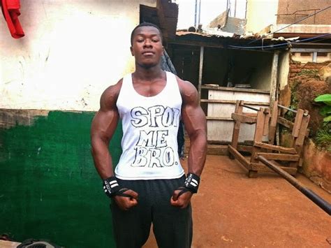 Celebrities and bodybuilding photos: 24 year old bodybuilder from Ghana