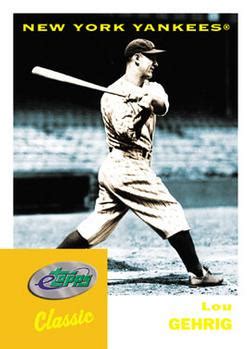 Lou Gehrig Cards Trading Card Database