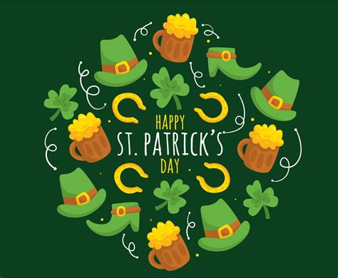 Happy St Patricks Day Background Vector Vector Art And Graphics