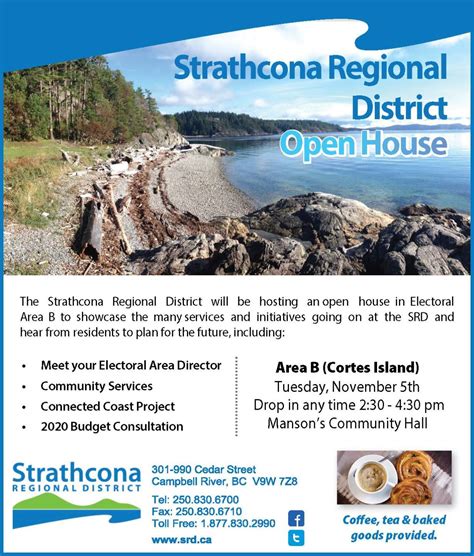 Strathcona Regional District Electoral Area B SRD Open House