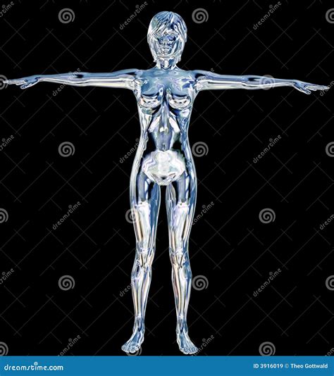 Naked Female Rendering Stock Illustration Illustration Of Lifted