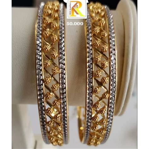 Kt Round Gold Bangles Size Inch At Rs Gram In Coimbatore