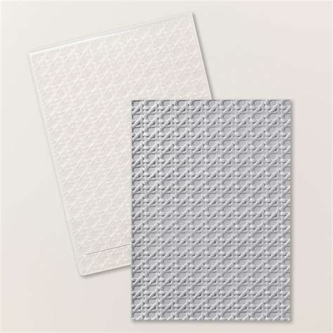 Cane Weave 3D Embossing Folder Stampin Up