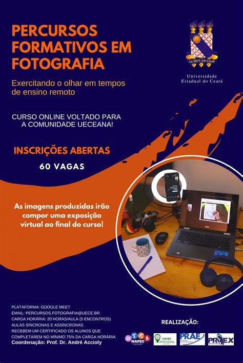 Curso gratuito de fotografia é oferecido para comunidade da Uece