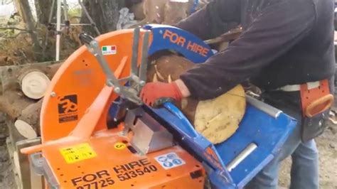 Firewood Processing With Circular Saw And Hydraulic Log Splitter Youtube