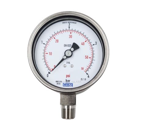 WIKA Fully Stainless Steel Pressure Gauge 232 50 100 With Without