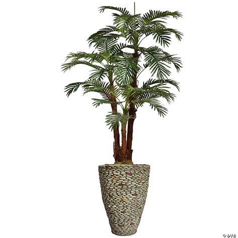 Vintage Home Artificial Faux Real Touch 79 Tall Palm Tree With Eco