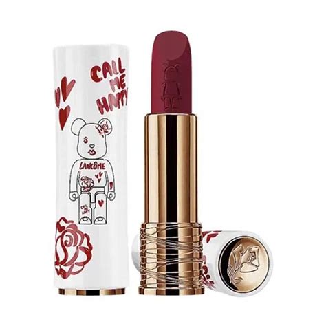 Son Lancôme X Bearbrick L Absolue Rouge Limited Edition 888 Màu Đỏ Cherry Vua Hàng Hiệu