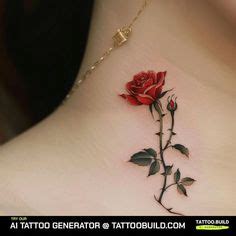 Rose With Thorns Tattoo Meaning In Rose Tattoo Thorn Tattoo