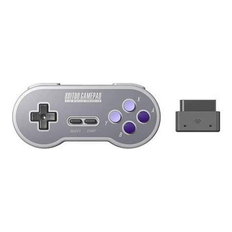 Controle Sem Fio Bitdo Sn G Adaptador Para Super Nintendo Cinza