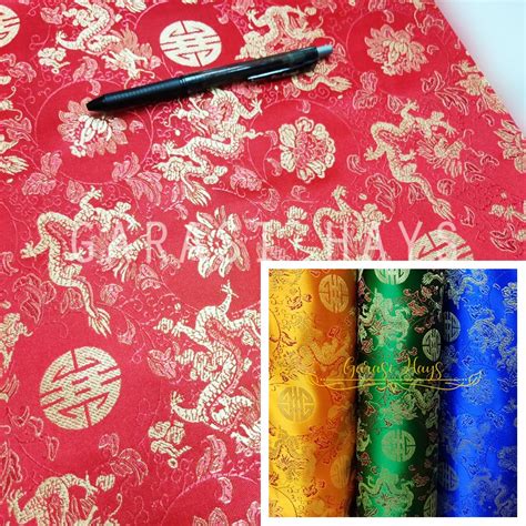 Jual Kain Cheongsam Jibao China Shanghai Lebar 90cm Dragon Liong Coin