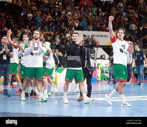 Freude Und Jubel Der Portugiesischen Mannschaft He Handball