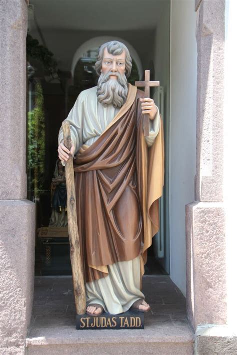 Wooden Statue Of St Jude Ferdinand Stuflesser