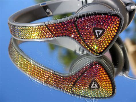 64576 Volcano Monster Dna Headphones With Swarovski Crystals