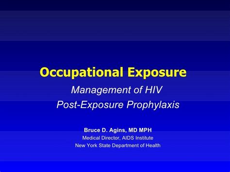 Management of HIV - Post-Exposure Prophylaxis Management of HIV - P…