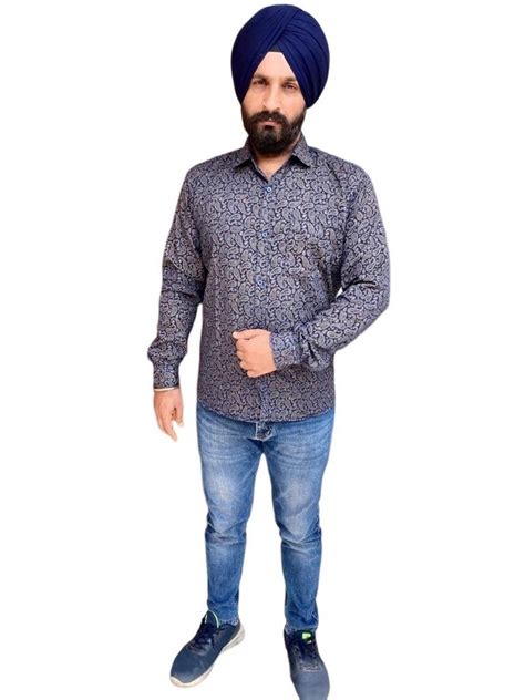 Printed Men Cotton Casual Shirt Full Sleeves At Rs 600 In Yamuna Nagar