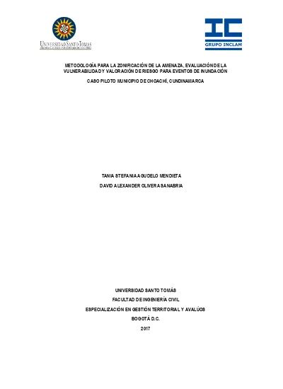 METODOLOGÍA PARA LA ZONIFICACIÓN DE LA AMENAZA EVALUACIÓN DE LA