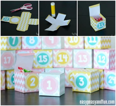 Printable Advent Calendar Boxes - Easy Peasy and Fun