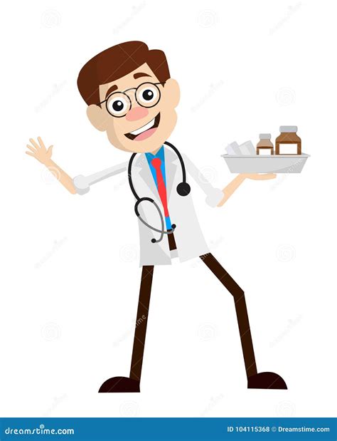 Happy Rectal Surgeon Gesture Vector | CartoonDealer.com #104086523