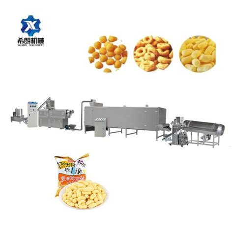 Automatic Twin Screw Extruder Prices Puffed Corn Chips Snacks Food