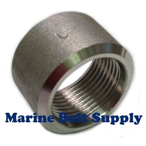 Type 316 Stainless Steel Half Coupling 3 4 Npt S40