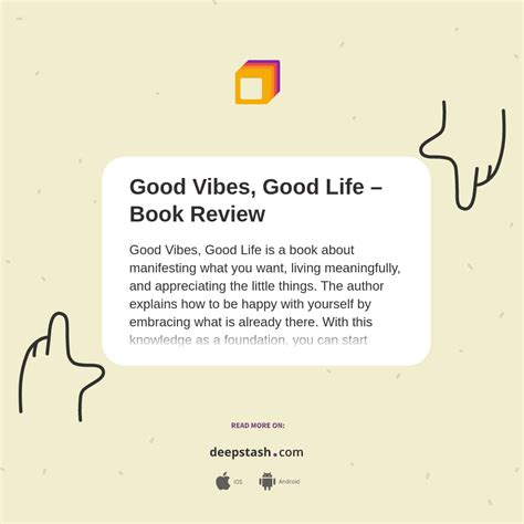 Good Vibes Good Life Book Review Deepstash