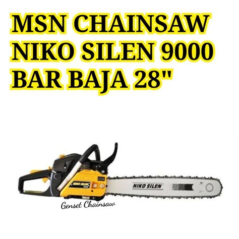 Jual Mesin Senso Kecil Chainsaw Mini 9000 Bar Hardnose 28 Niko Silen