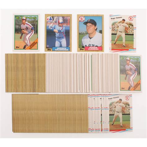 Lot Of Baseball Cards With Topps Andres Galarraga