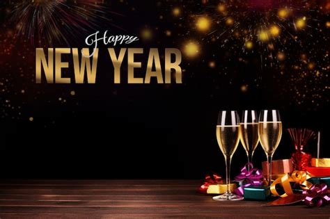 Premium PSD | Psd happy new year banner template