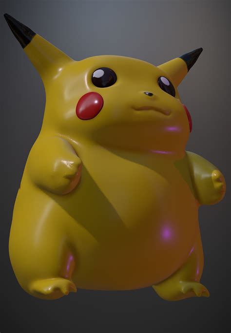 Fat Pikachu 3d Model Cgtrader