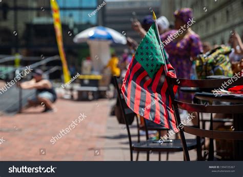 Black Liberation African American Flag Blurred Stock Photo 1994725367 ...