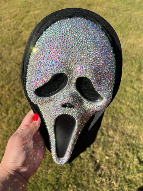 Bedazzled Scream Mask - Etsy