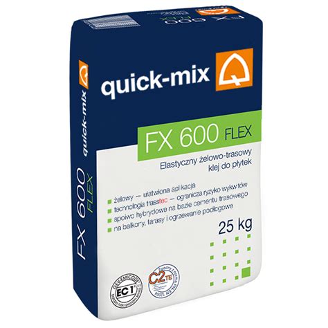 FX600 Flex-эластичный клеевой раствор, класс C2TE от производителя ...